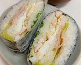 今日のおにぎらず　タンパク質多め作り方6写真