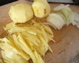 ホットプレートで❤ポテトライスピザ作り方1写真