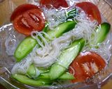 夏野菜の浮輪ソーメン作り方2写真