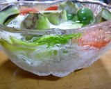 夏野菜の浮輪ソーメン作り方3写真