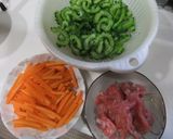 ゴーヤと人参の簡単炒め作り方1写真