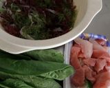 海藻&マグロとほうれん草のサラダ作り方1写真