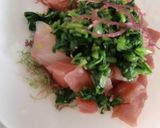 海藻&マグロとほうれん草のサラダ作り方4写真