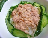 梅トマト風味のあっさり系ツナ丼作り方3写真