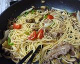 牛肉と野菜のパスタ作り方8写真