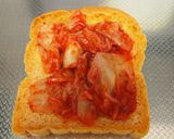 キムチーマヨ☆トースト作り方1写真