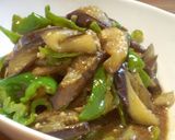 なすとピーマンのからし酢醤油炒め作り方5写真