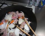 豚肉・野菜・厚揚げの焼き肉たれで炒め物作り方2写真