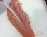 ヘルシー♪オクラのささみ巻き焼き作り方1写真