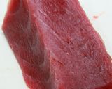 炒めたご飯に冷たいまぐろ添え作り方1写真