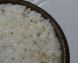 炒めたご飯に冷たいまぐろ添え作り方12写真