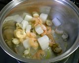 豆乳で☆シーフード&枝豆クリーミースープ作り方2写真