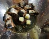 イワシの缶詰で、水菜のサラダ。作り方2写真