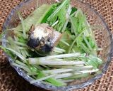 イワシの缶詰で、水菜のサラダ。作り方3写真