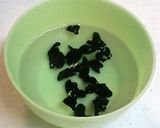 なめたけ入りふわふわ卵のフカヒレ風スープ作り方1写真