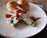 キッシュ風★しめじと法蓮草の洋風茶碗蒸し作り方8写真