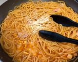 簡単ワンパン♪トマトクリームパスタ作り方5写真
