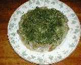 とろろと納豆のもんじゃ焼き風作り方4写真