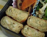 わさびのり佃煮入り卵焼き作り方4写真