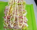 白菜と豚バラ肉のミルフィーユのマヨチーズ作り方2写真