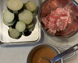 おかんレシピ𓀤𓀣茄子と豚肉の味噌炒め作り方2写真