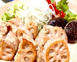 蓮根のはさみ焼き作り方4写真