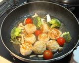 簡単おうちバル♪ポルペッテの白ワイン煮込みパスタ作り方1写真