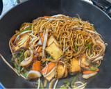 絹厚揚げの目玉焼きのっけ焼そば作り方5写真