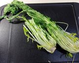 水菜を塩こんぶとごま油で和えて作り方1写真