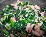 ほうれん草のクリームパスタ作り方3写真