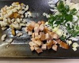 レンジで簡単チャーハン♡作り方1写真