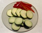 しそたっぷり♡夏野菜としらすのワンポットパスタ作り方1写真