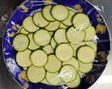 簡単♬ ズッキーニと カニカマの 酢の物作り方2写真