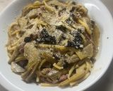 パンチェッタカルチョフィトリュフパスタ作り方5写真