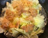 ライスペーパー　ヘルシー明太子レタスピザ作り方3写真