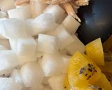 大根とキウイとサラダチキンの納豆サラダ作り方3写真