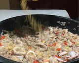炊いたご飯で作る16穀米のイカ墨パエリア作り方14写真