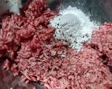 人参多めの米粉入りハンバーグ作り方2写真