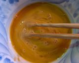 簡単★カニカマ入り厚焼きたまご作り方1写真