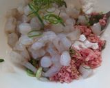 簡単！海老入り！椎茸のガッツリ肉詰め天作り方3写真