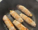 簡単☆飯テロ☆とろっとろの肉巻きチーズ作り方5写真