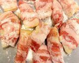甘酢あんで照りっと♪豚肉のたけのこ巻き作り方3写真