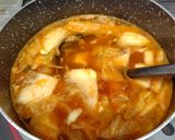 ふんわり卵と豆腐のキムチスープ作り方2写真