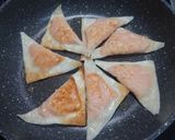 たらことチーズの焼きワンタン作り方6写真