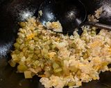 ぬか漬け大根葉で高菜炒飯超えの大根葉炒飯作り方4写真