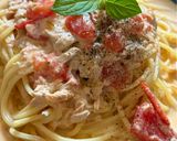 ツナとトマトのクリームパスタ作り方5写真