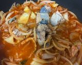 鯖缶のキムチ煮作り方3写真