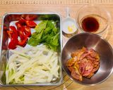 香り立つ＊セロリと豚肉のカレー風味炒め作り方1写真