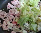 簡単！豚こまとキャベツと小松菜の野菜たっぷり炒め作り方7写真