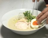 ダイエットに鶏ハムのヘルシー豆乳ラーメン作り方24写真